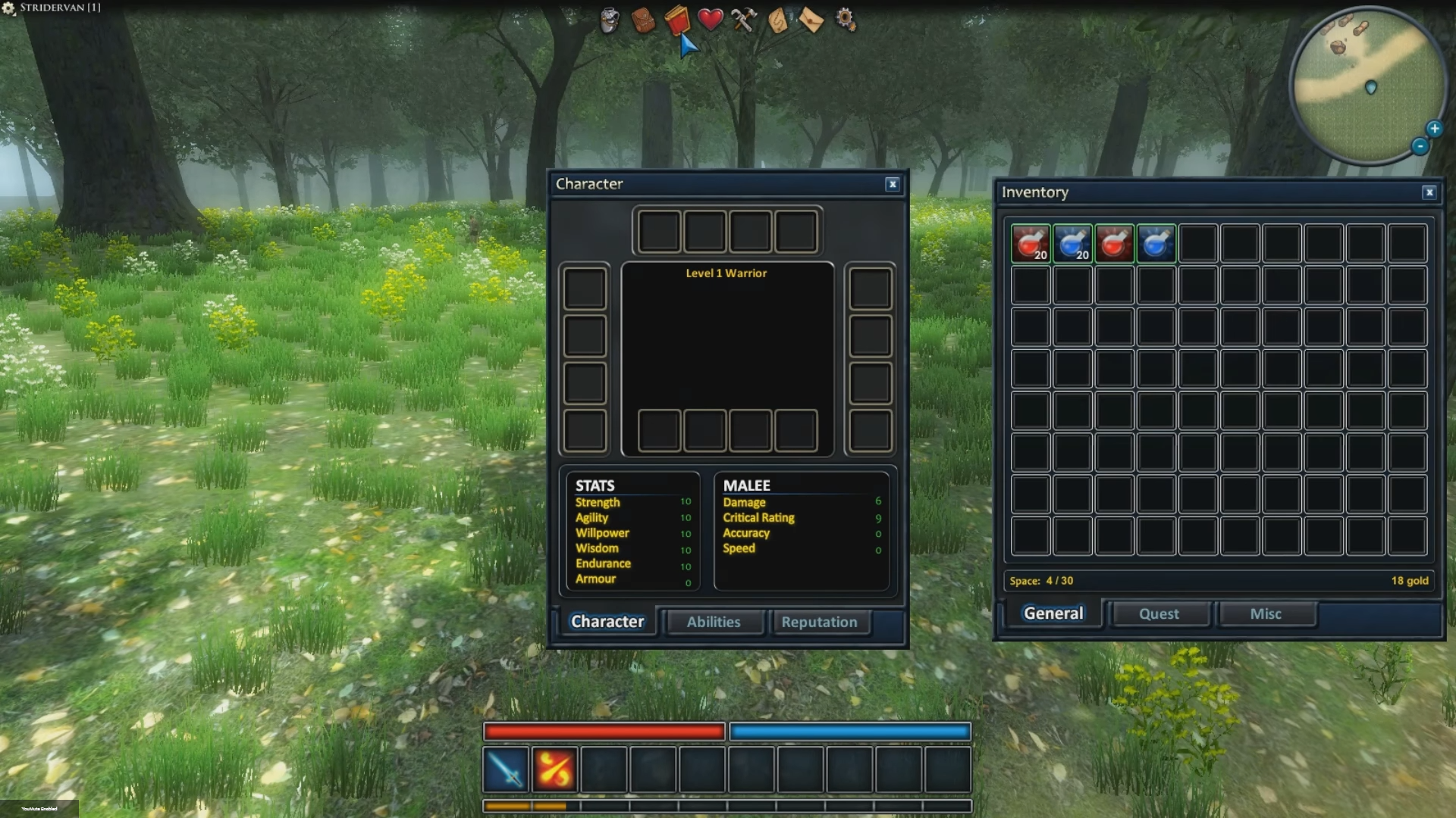 Gameplay and UI