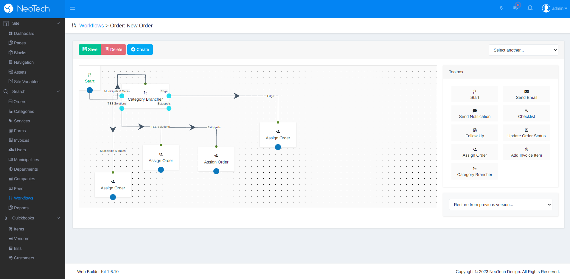 Visual Workflow Builder